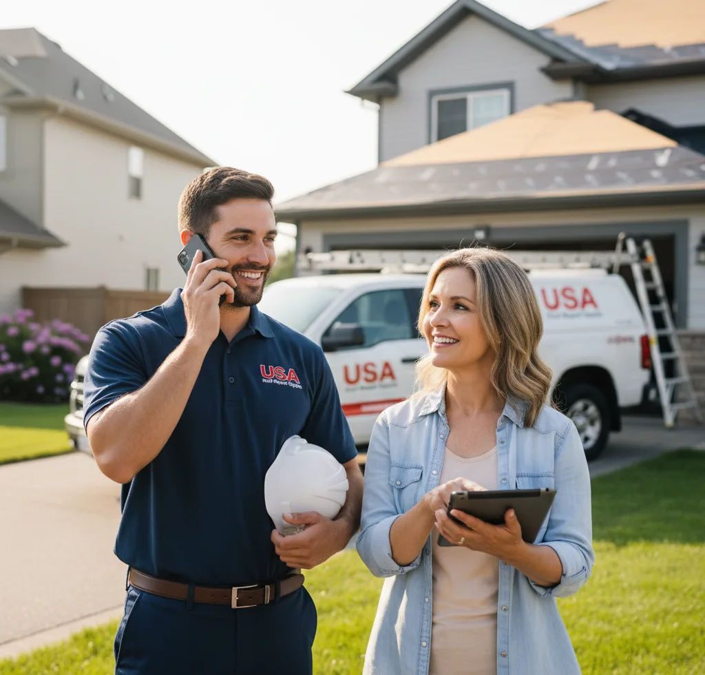 USA Roof Repair Experts customer support in Morganville
